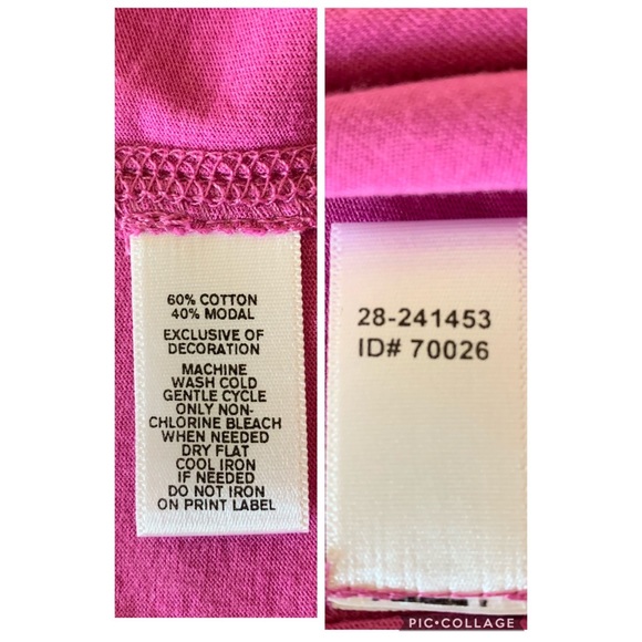 NWT Ann Taylor Loft Fuchsia Tee Shirt Size S - Picture 7 of 8
